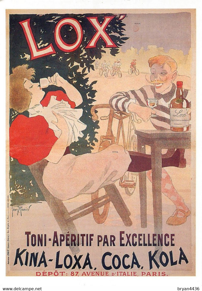 Georges MEUNIER ILLUSTRATEUR -  "PUB APERITIF LOX" - CPSM Rare édition De LUXE FORNEY N° 150207 - TRES BON ETAT - Meunier, G.