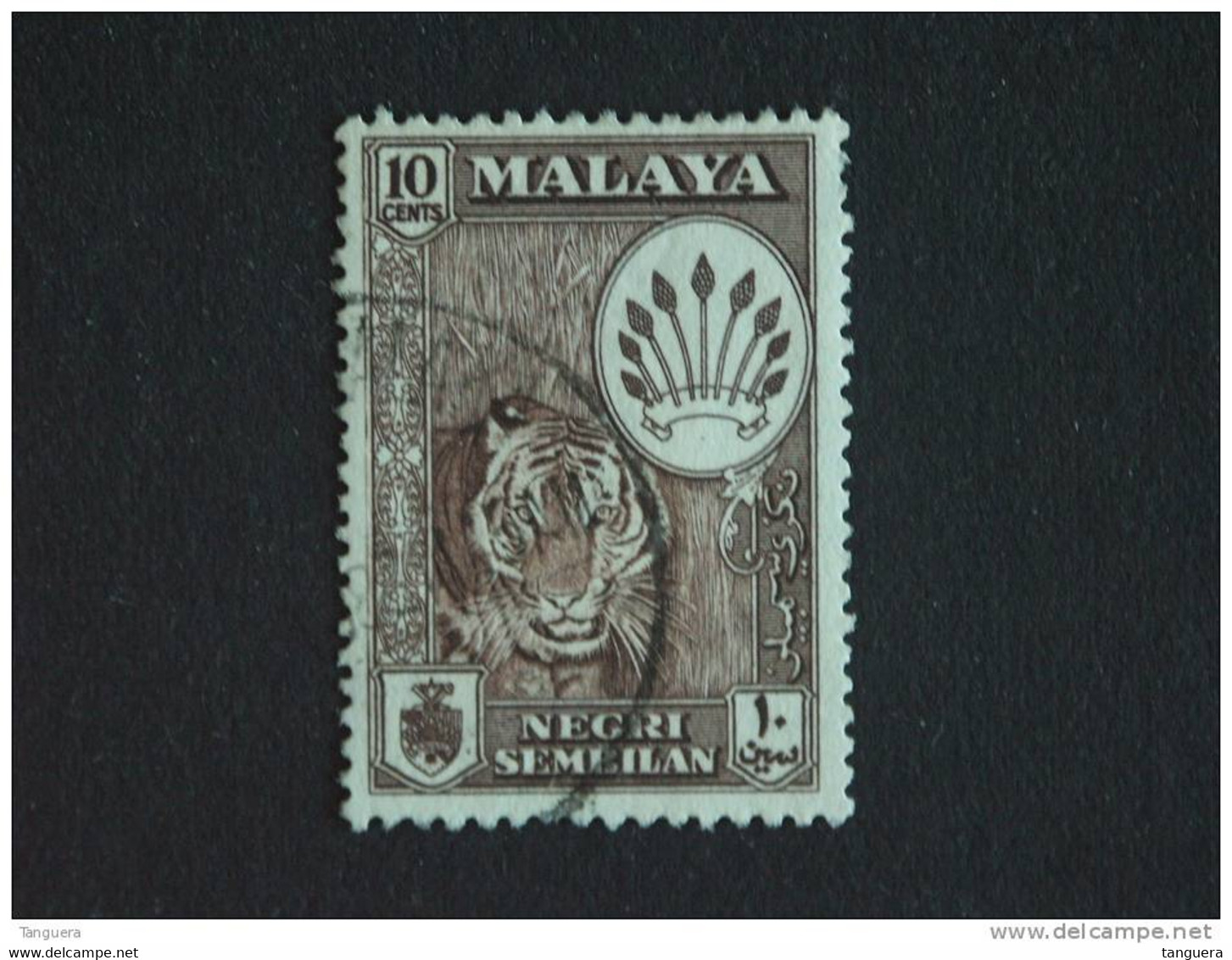 Maleisië Malaya Malaysia Negri Sembilan 1957 Tigre Tijger Yv 66 O - Negri Sembilan