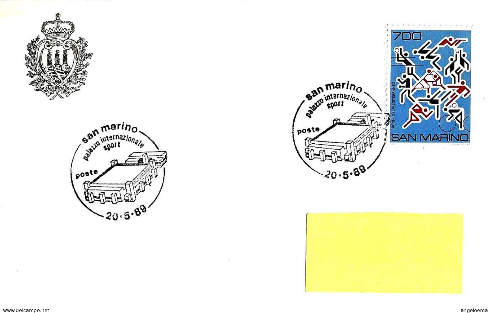 SAN MARINO - 1989 Palazzo Sport Su Busta Ufficio Filatelico Viaggiata - 6428 - Storia Postale