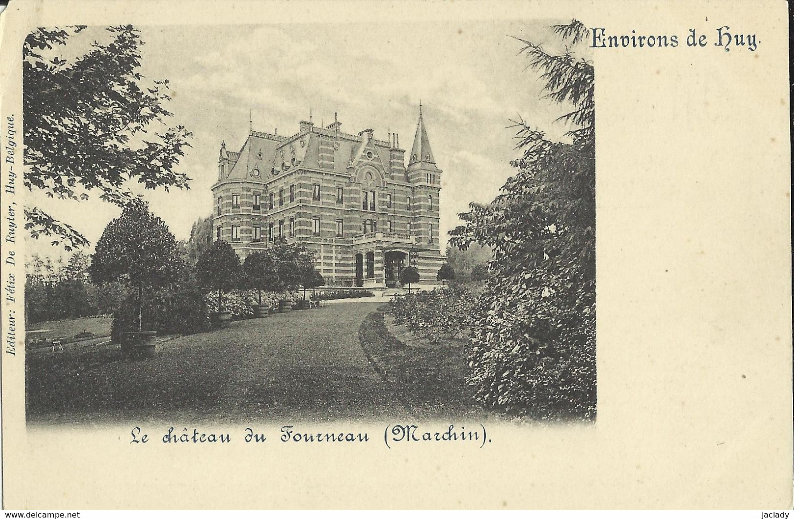 Environs De Huy -- Le Château Du Fourneau  (Marchin). (2 Scans). - Marchin