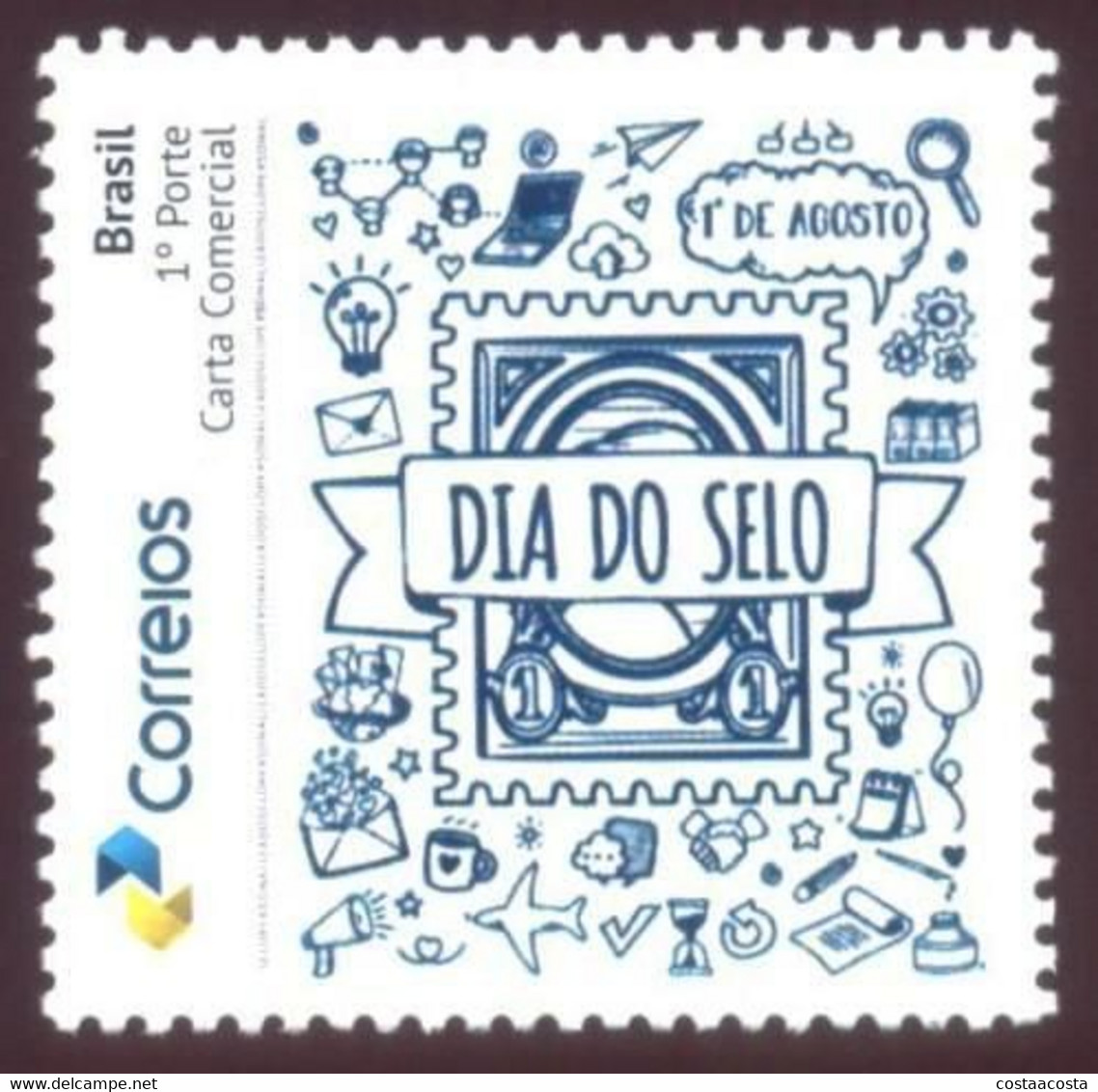 BRAZIL 2020 STAMP DAY -MINT - Gepersonaliseerde Postzegels