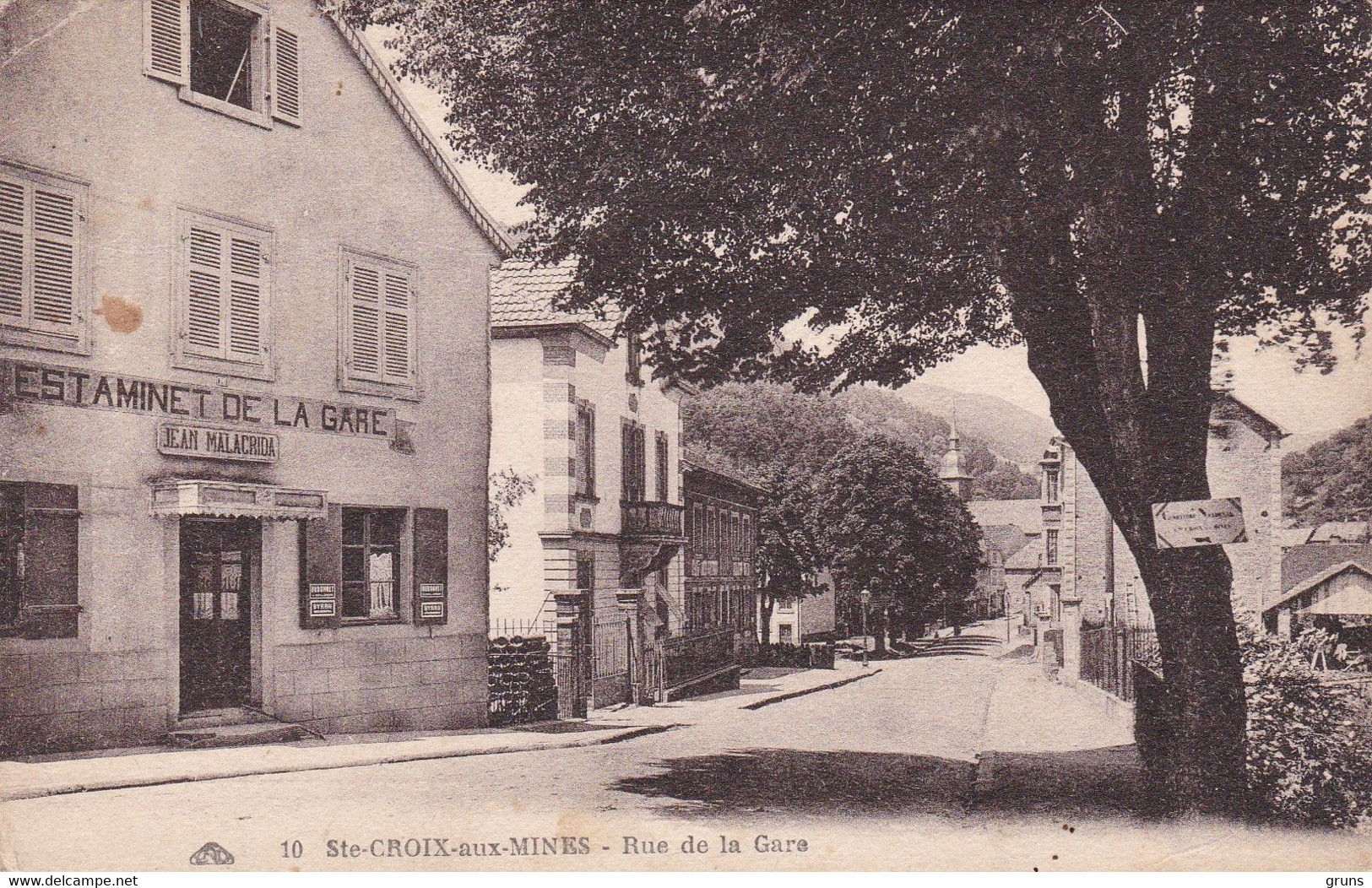 Ste Croix Aux Mines Rue De La Gare (Estaminet De La Gare), Rare - Sainte-Croix-aux-Mines