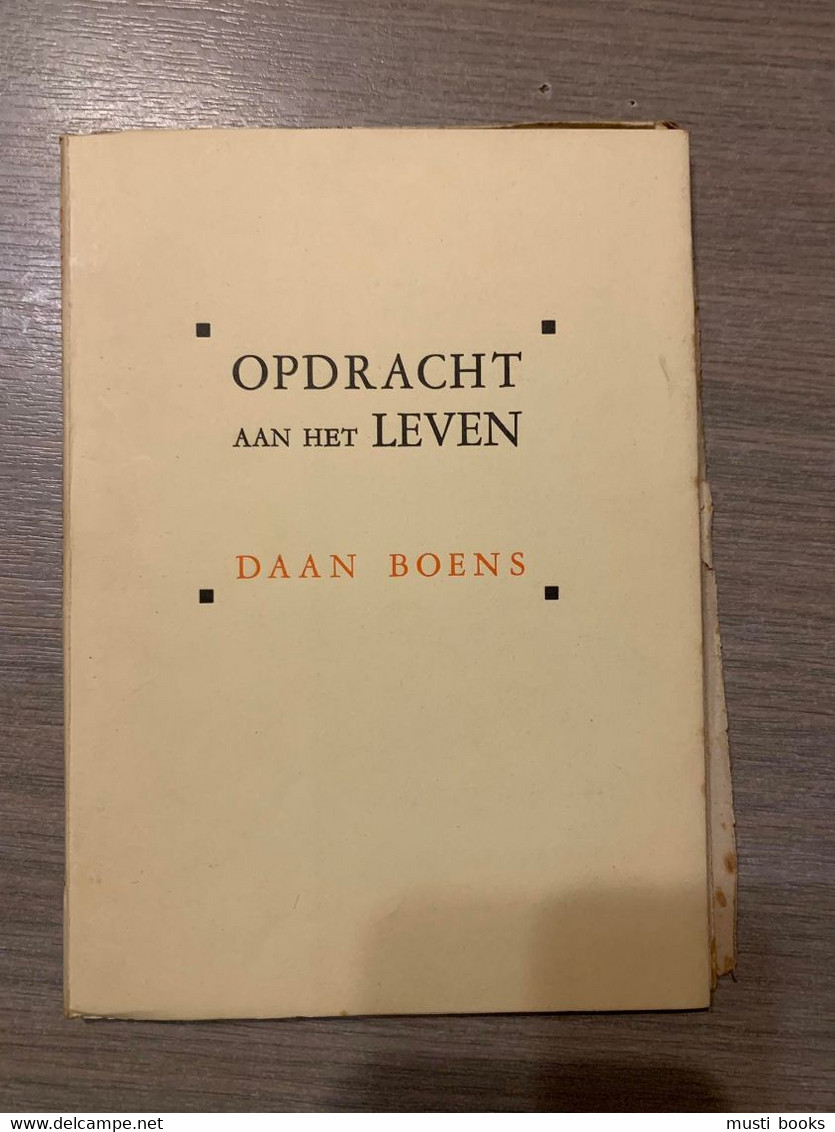 (POËZIE DAAN BOENS GENT) Opdracht Aan Het Leven. - Poésie