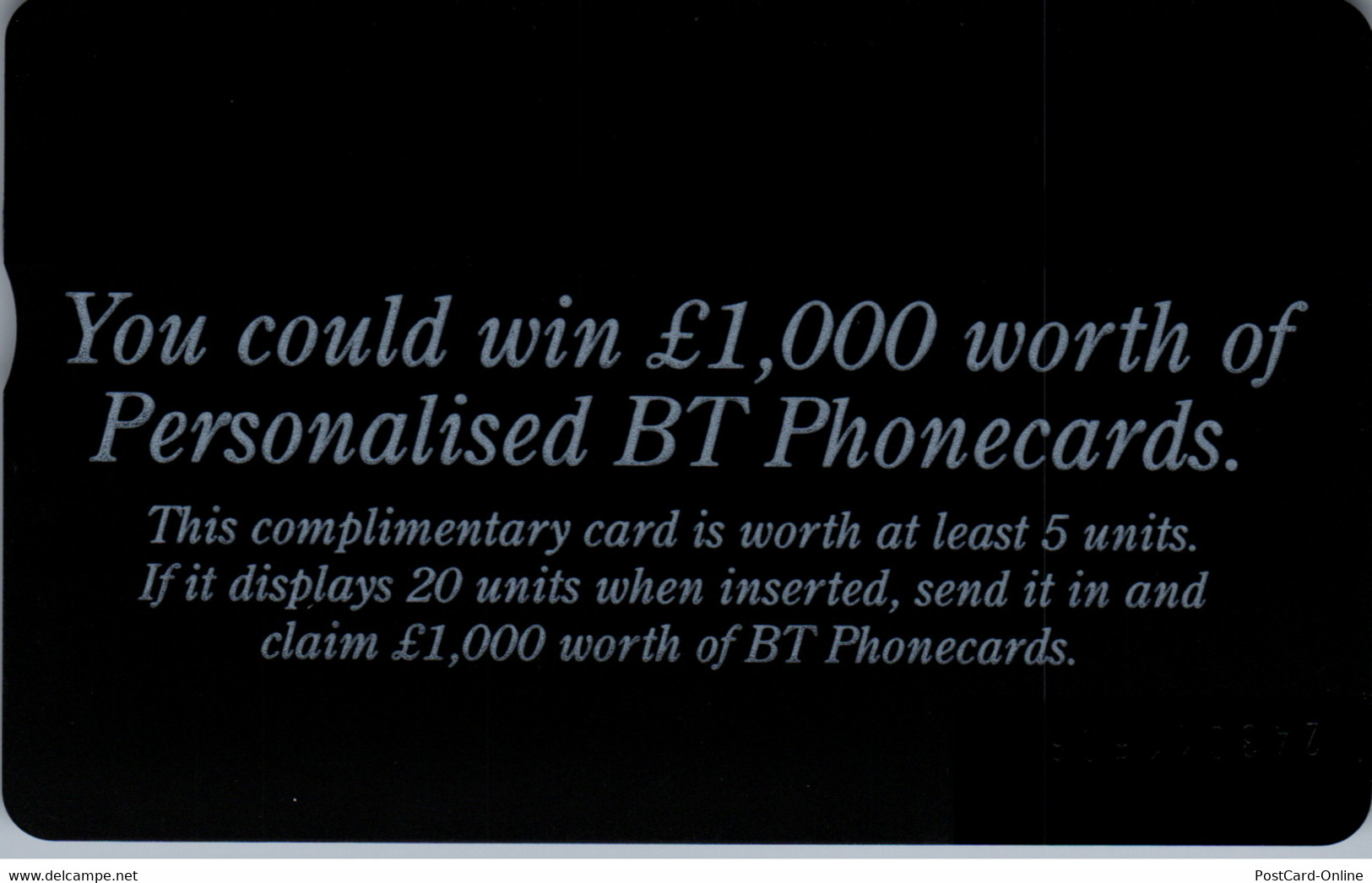 26487 - Großbritannien - BT , Phonecard - BT Edición General