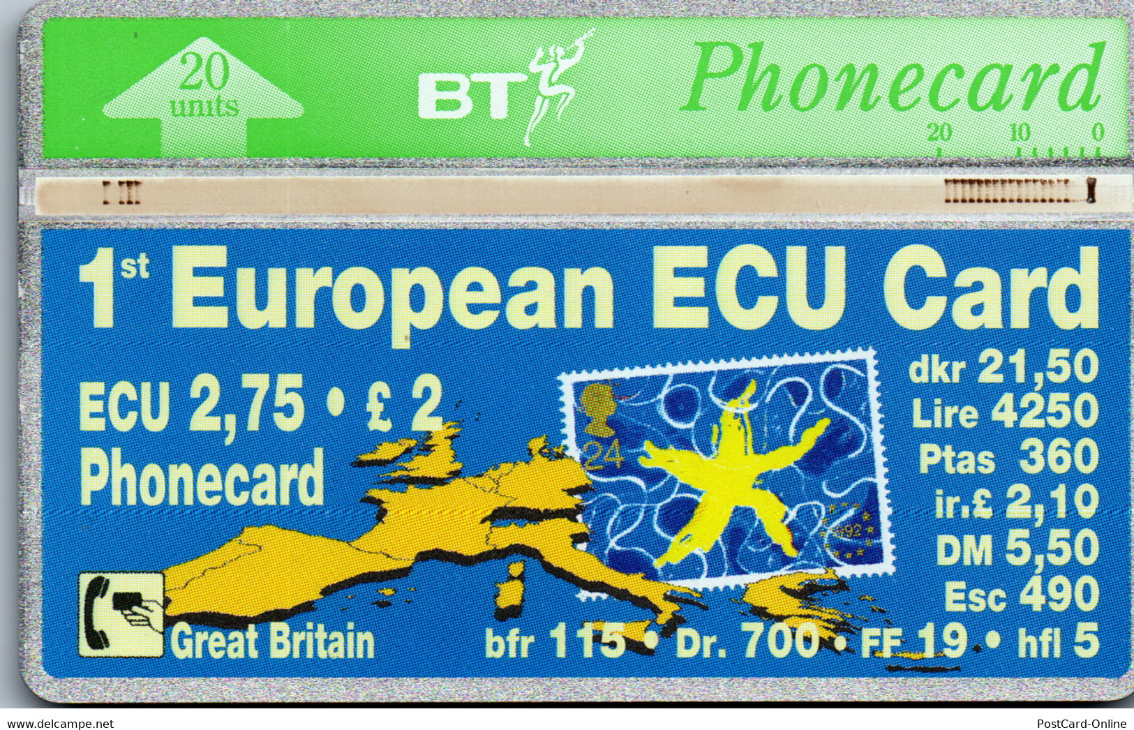 26490 - Großbritannien - BT , 1st European ECU Card - BT Edición General
