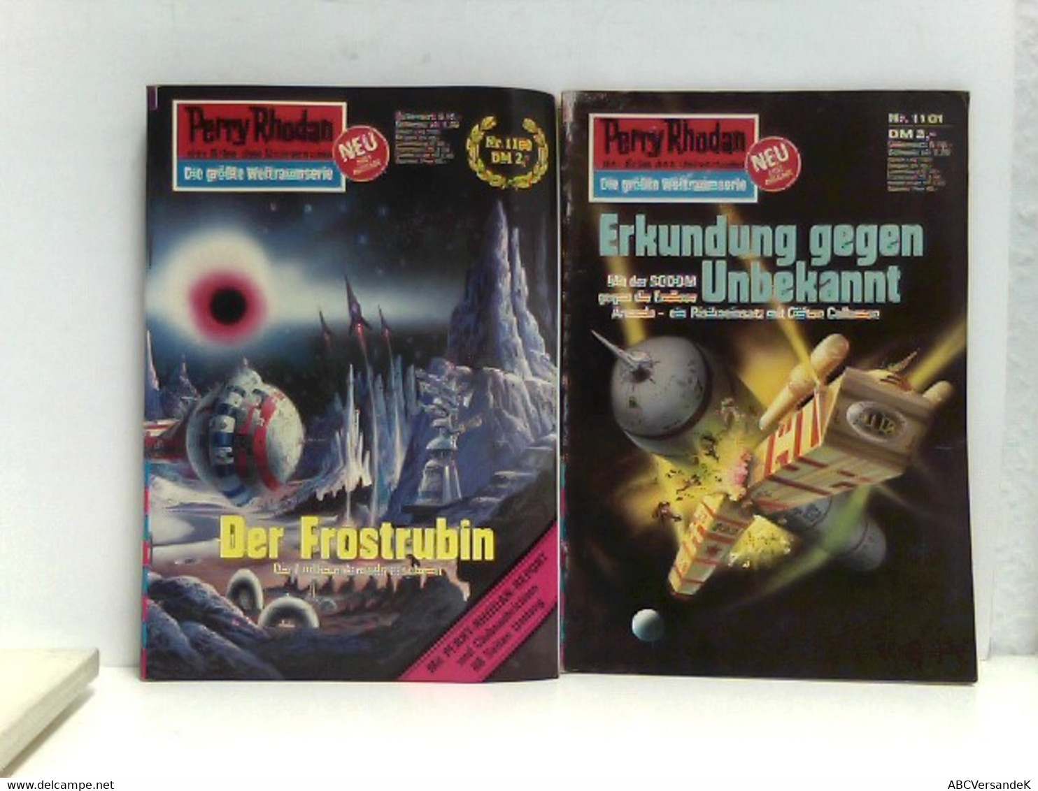 Konvolut / Paket Perry Rhodan 58 Heftromane   Die Endlose Armada        1100: Der Frostrubin      1101: Erkund - Science-Fiction