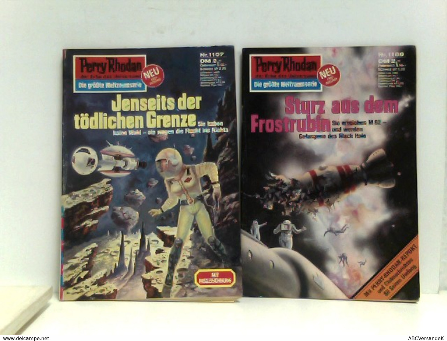 Konvolut / Paket Perry Rhodan 58 Heftromane   Die Endlose Armada        1100: Der Frostrubin      1101: Erkund - Science-Fiction