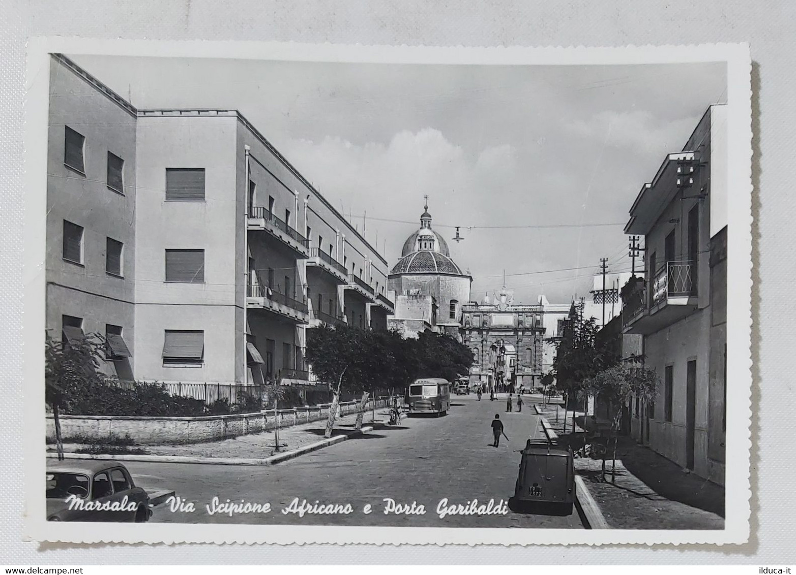 85412 Cartolina - Trapani - Marsala - Via Scipione Africano - VG 1962 - Marsala