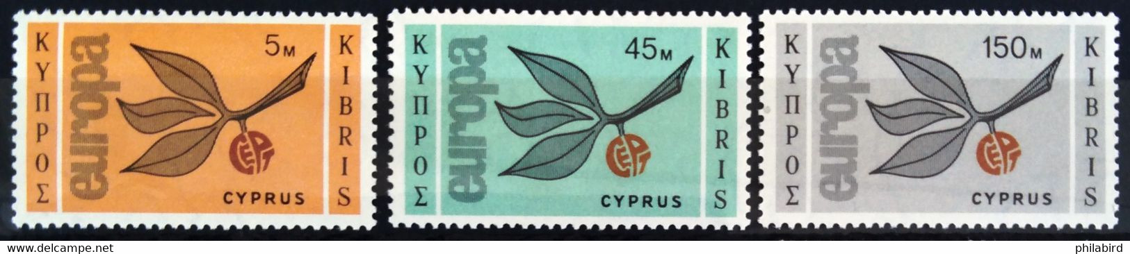 EUROPA 1965 - CHYPRE                   N° 250/252                    NEUF* - 1965