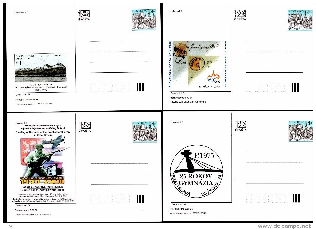 Année Complète De 21 Entiers Postaux Cartes 2000 CDV 36 à  CDV 56 - Postcards