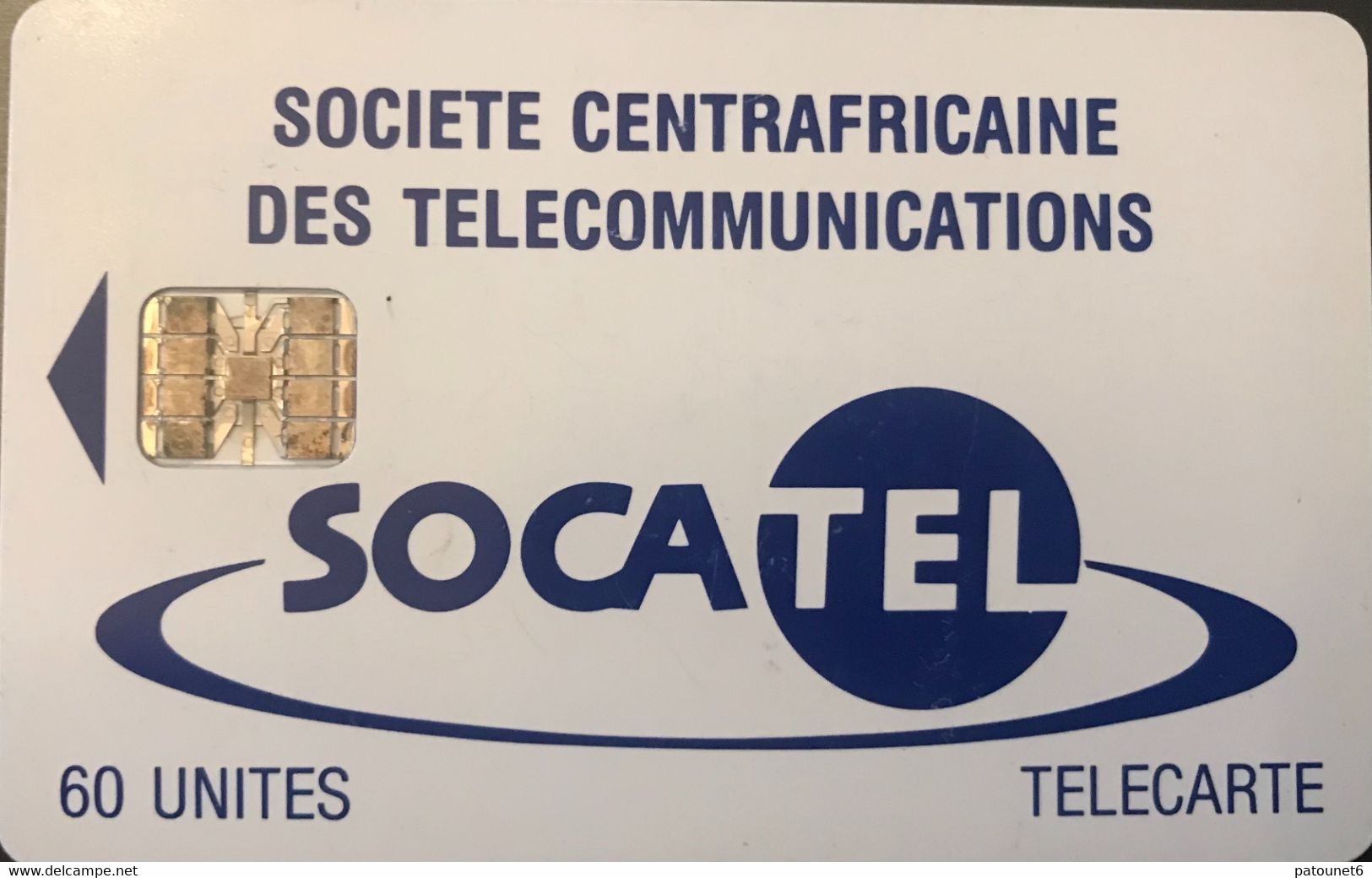 CENTRAFRICAINE (République)  -  Phonecard  -  SOCATEL 60 Unités  -  SC 7 - Centrafricaine (République)