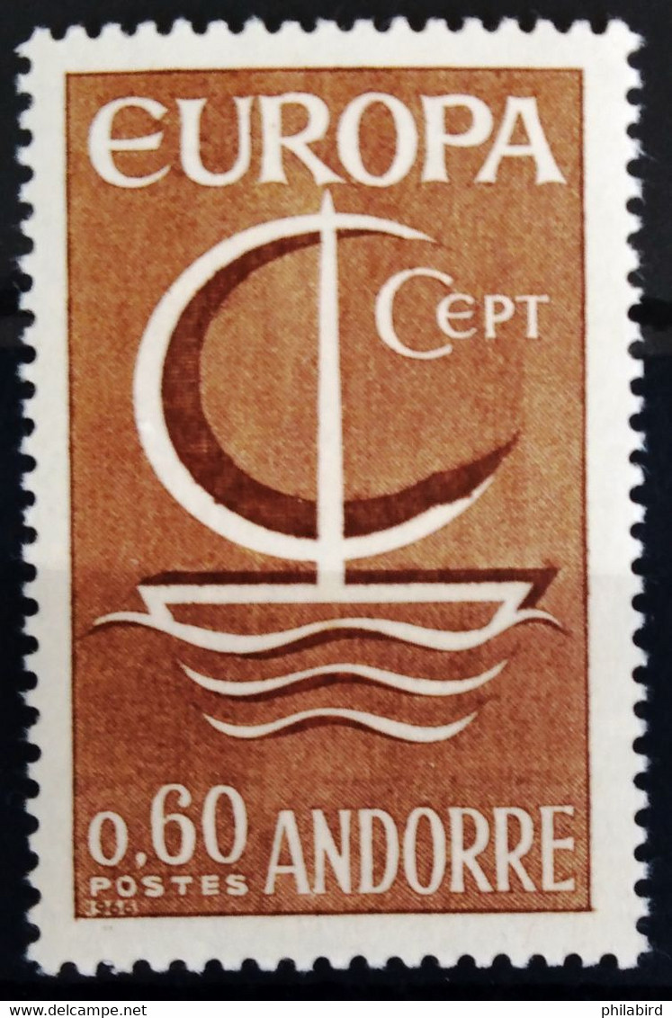 EUROPA 1966 - ANDORRE FRANCAIS                  N° 178                    NEUF* - 1966