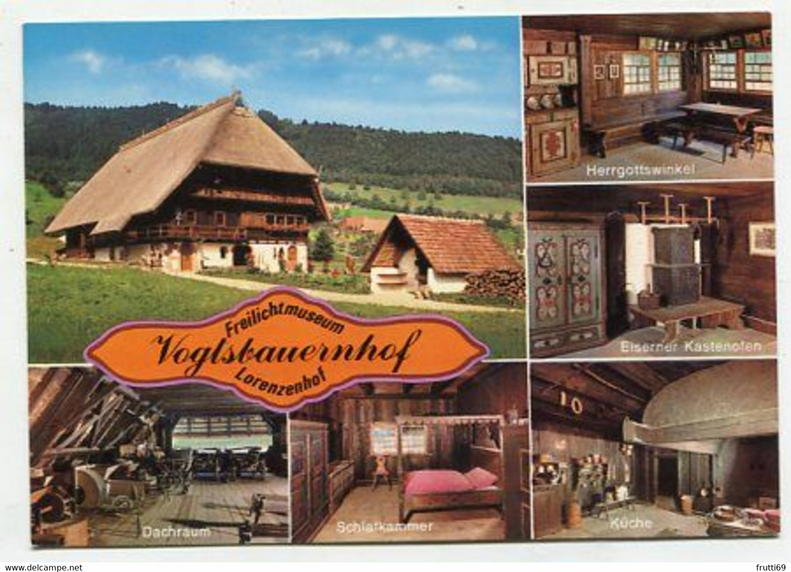 AK 026703 GERMANY - Gutachtal / Schwarzwald - Schwarzwälder Freilichtmuseum Vogtsbauernhof - Lorenzhof - Gutach (Schwarzwaldbahn)