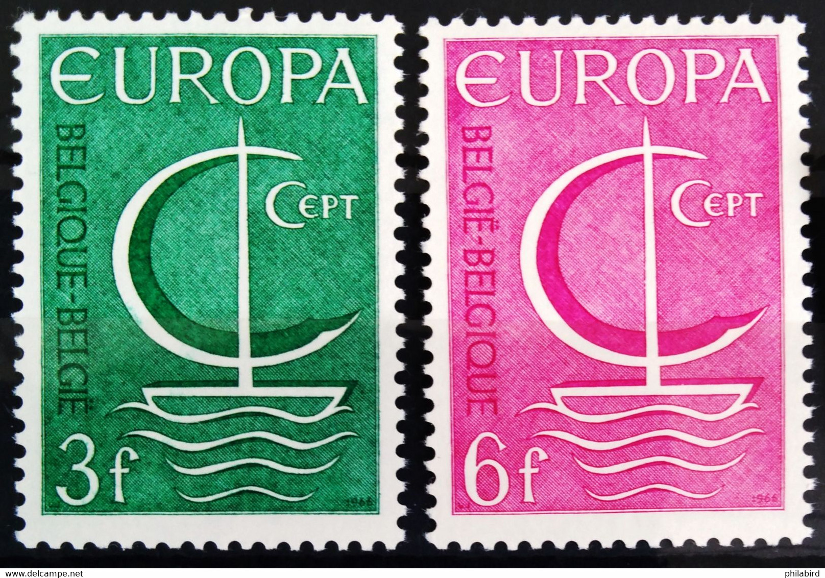 EUROPA 1966 - BELGIQUE                  N° 1389/1390                    NEUF** - 1966