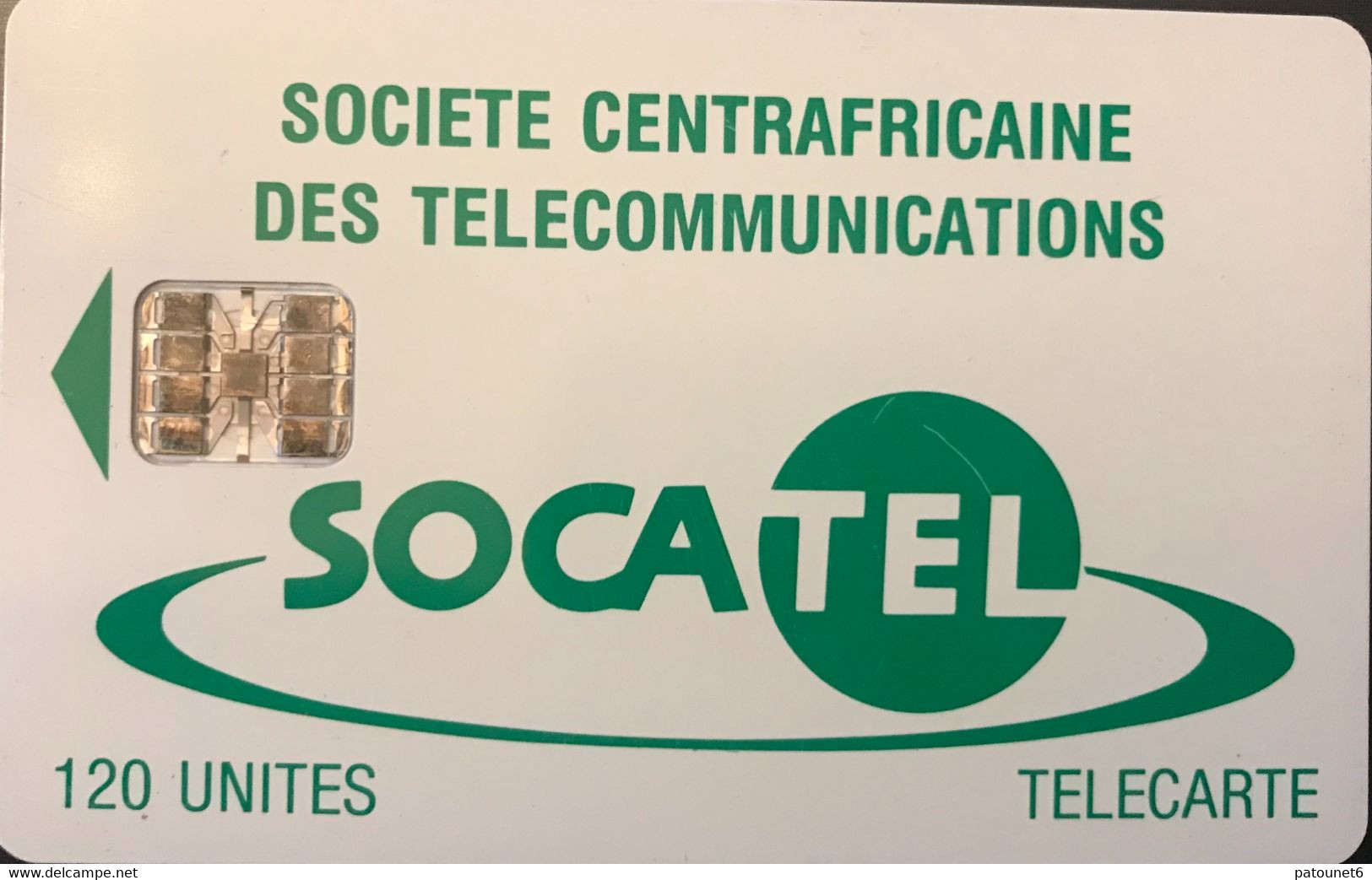 CENTRAFRICAINE (République)  -  Phonecard  -  SOCATEL 120 Unités  -  SC 7 - Zentralafrik. Rep.