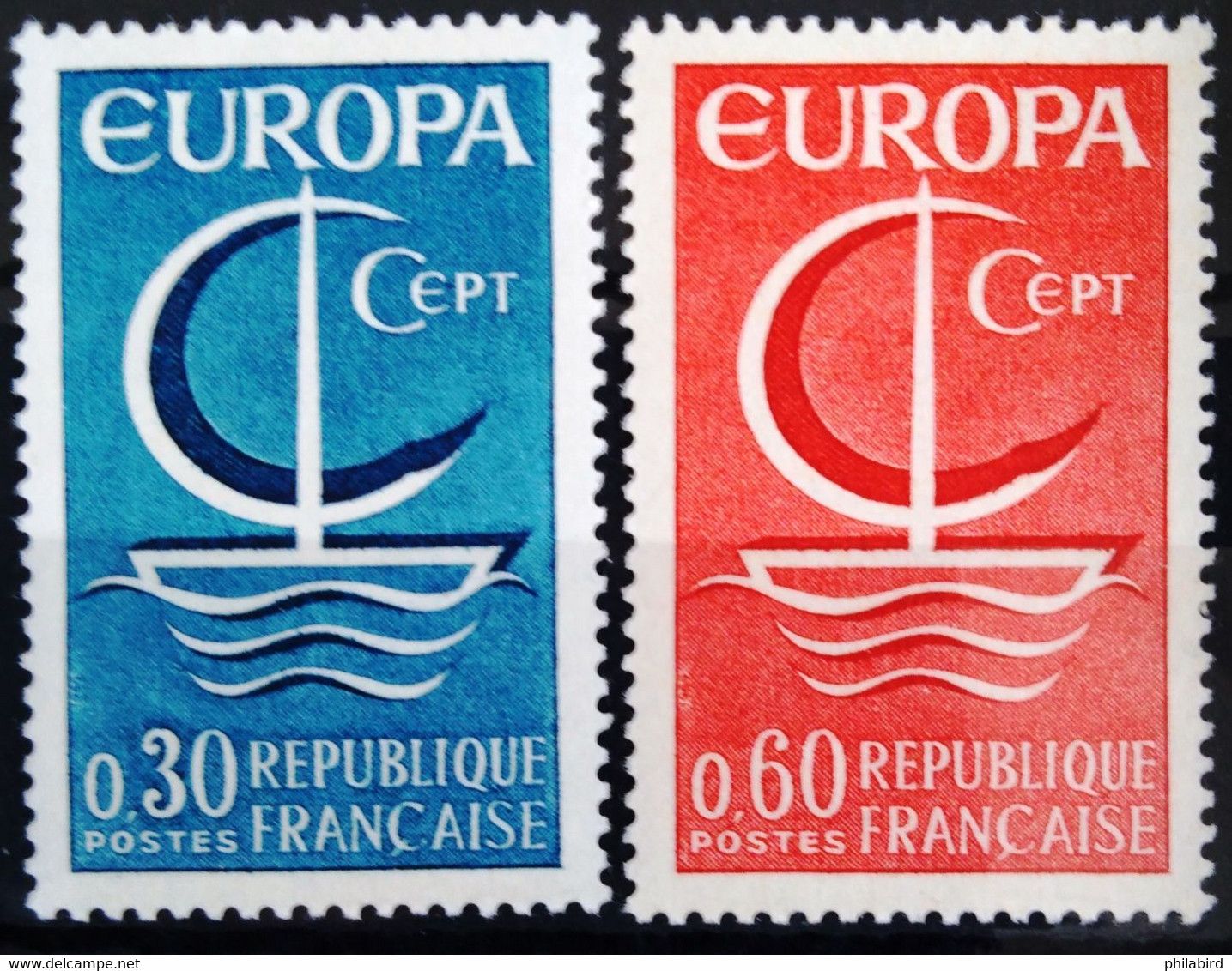 EUROPA 1966 - FRANCE                  N° 1490/1491                    NEUF* - 1966