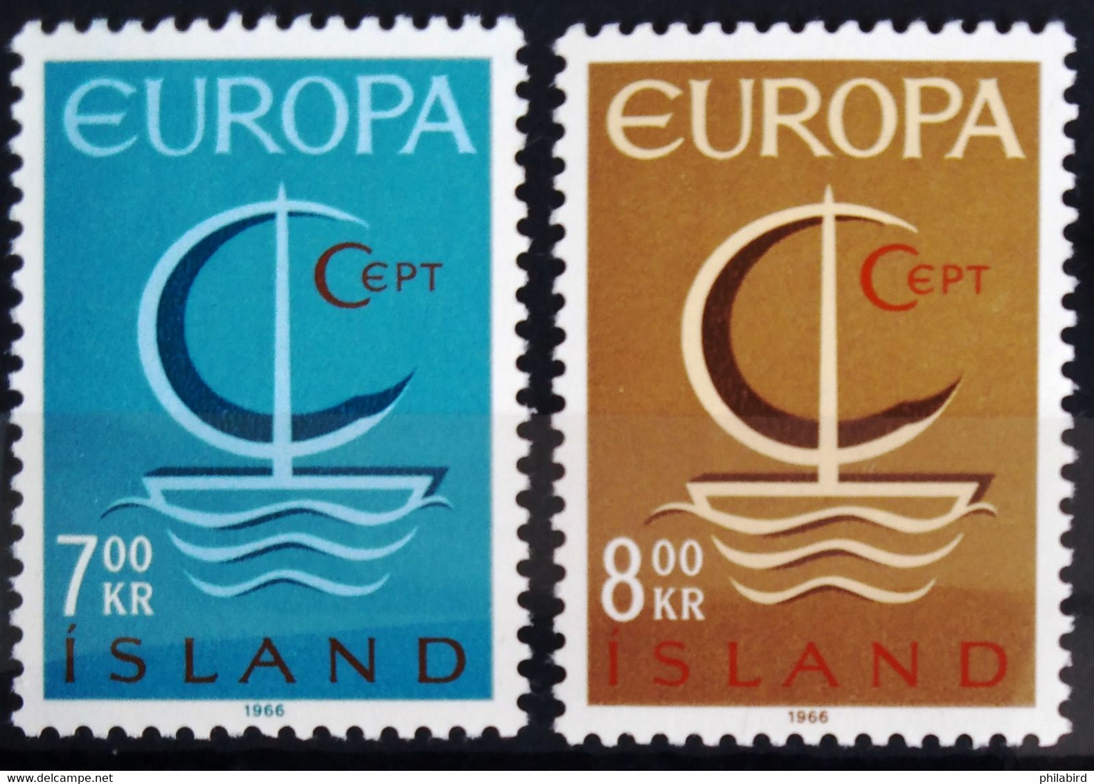 EUROPA 1966 - ISLANDE                  N° 359/360                    NEUF* - 1966
