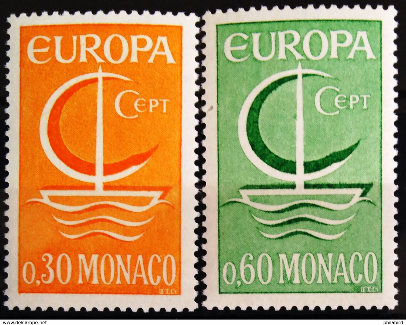 EUROPA 1966 - MONACO                  N° 698/699                    NEUF* - 1966