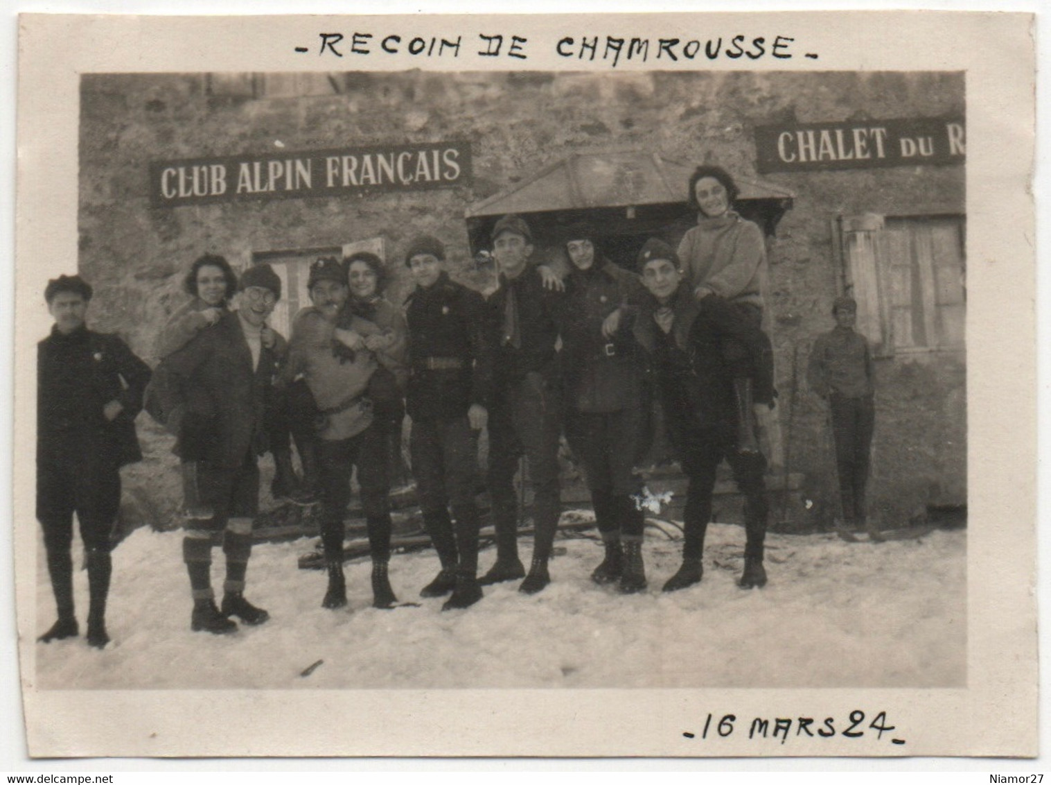 Chamrousse. Vue Du Chalet Du Recoin (Isère). 16 Mars 1924. - Places