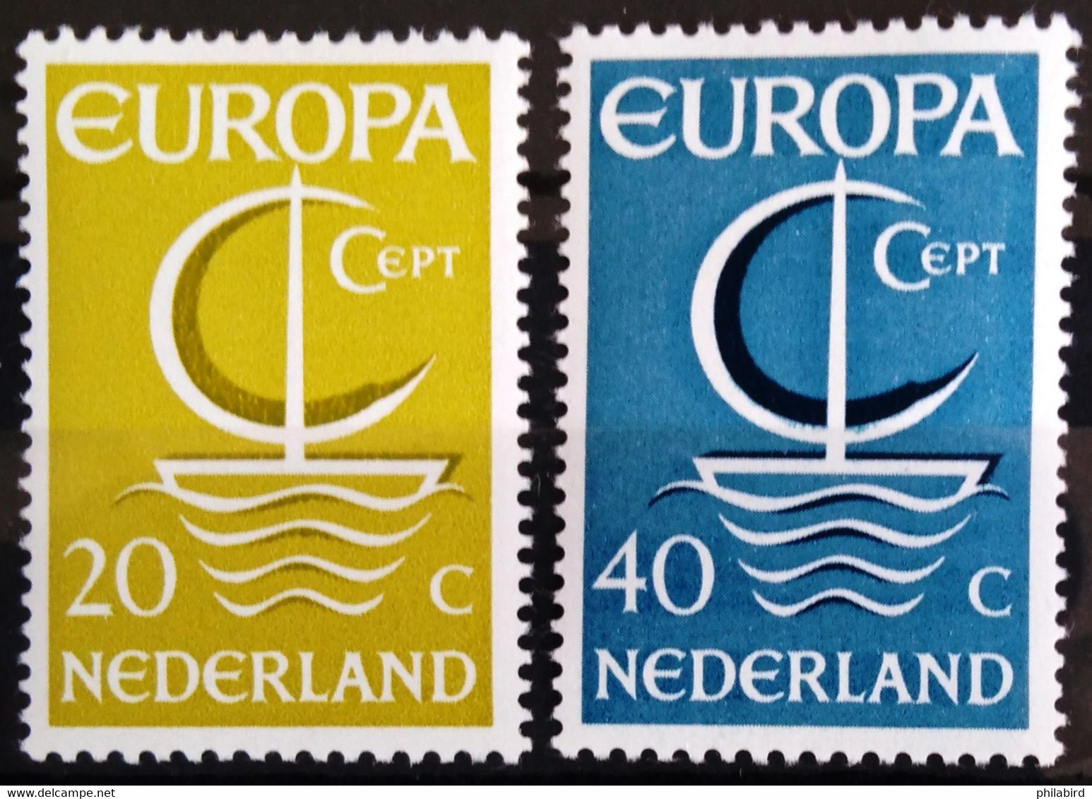 EUROPA 1966 - PAYS-BAS                  N° 837/838                    NEUF** - 1966