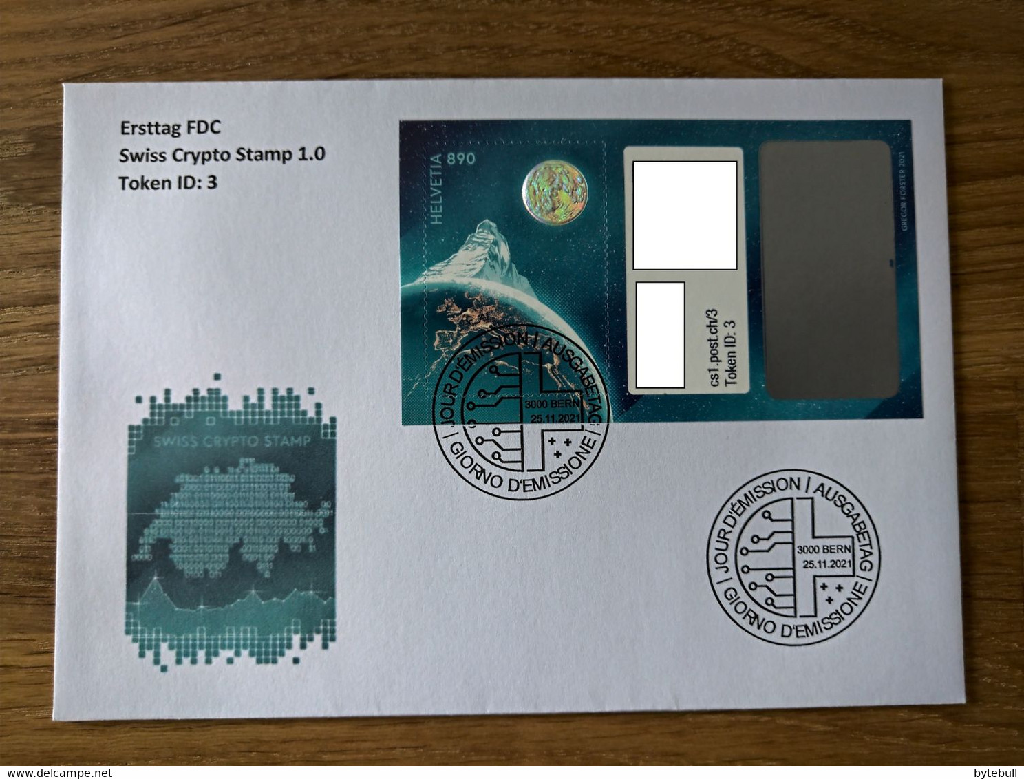 FDC Sonderblock / Special Block Swiss Crypto-Stamp Token ID3 - Blocks & Sheetlets & Panes