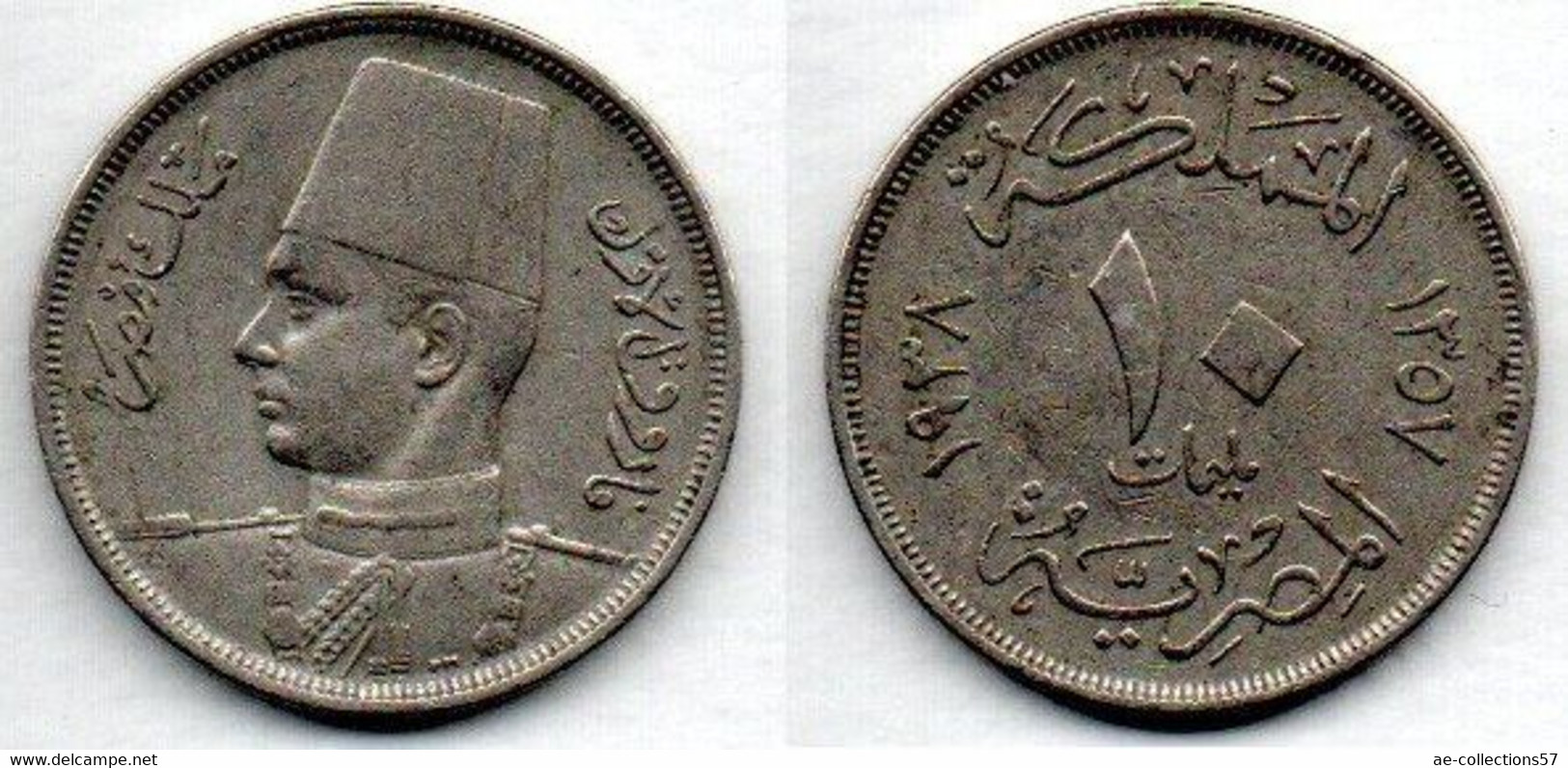 Egypte - 10 Millièmes 1938 TB+ - Egipto