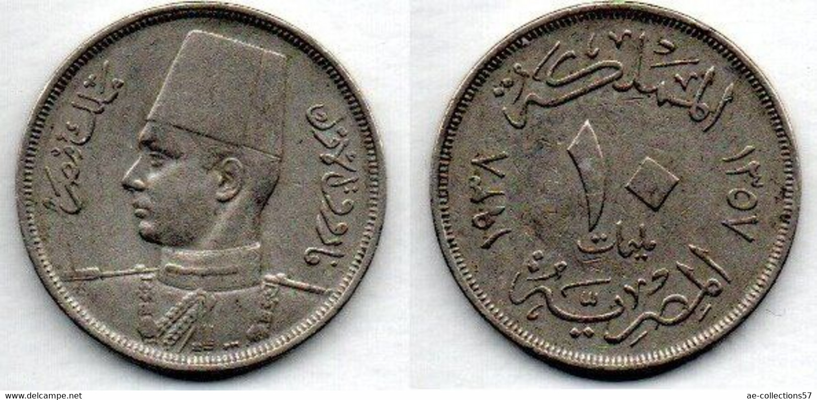 Egypte - 10 Millièmes 1938 TB+ - Egypte