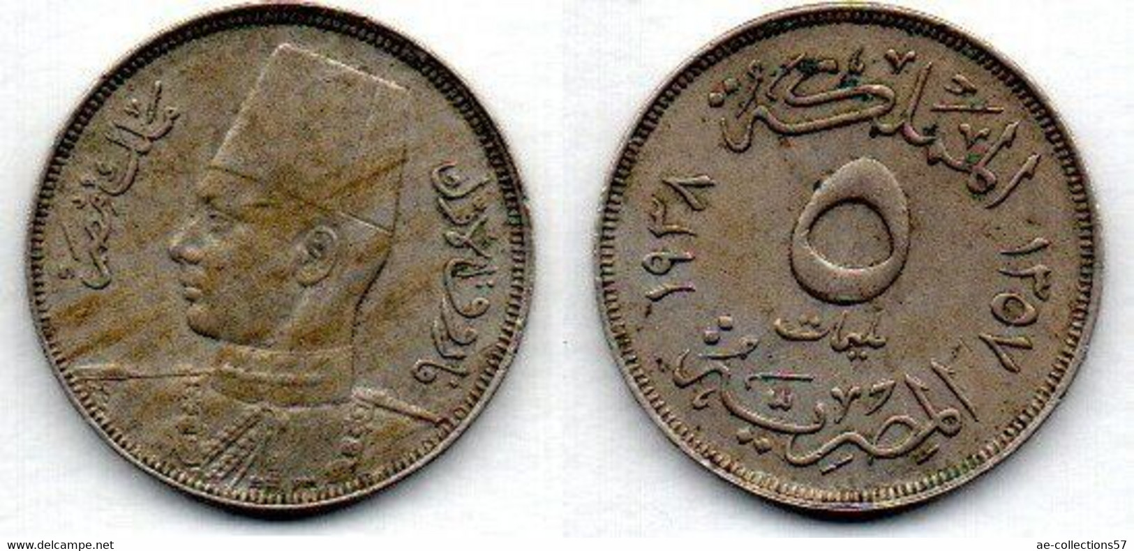 Egypte - 5 Millièmes 1938 TTB - Egypte