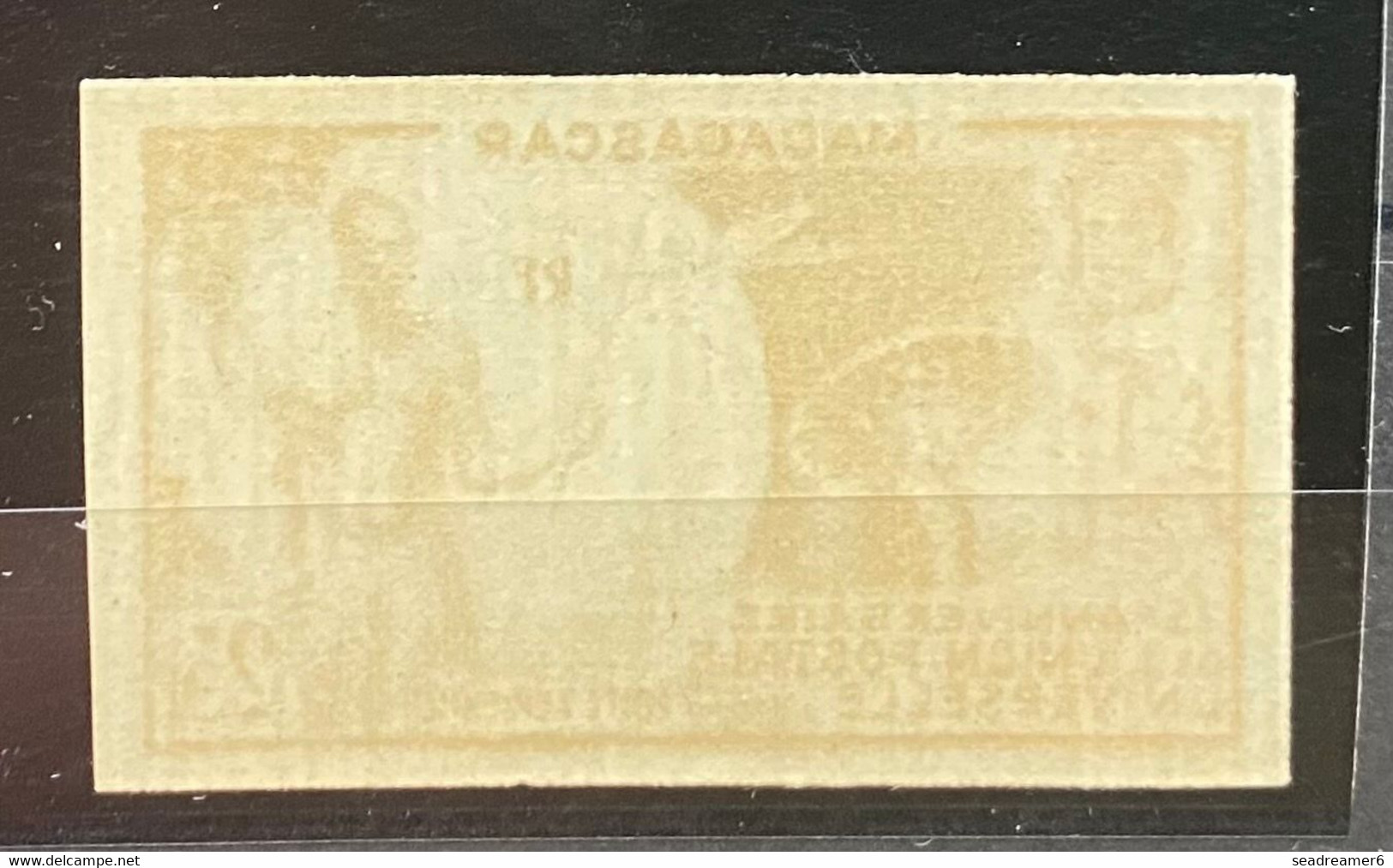 France Colonies Françaises Madagascar Poste Aérienne N°72** Non Dentelé 75e Anniversaire De L'UPU TTB - Unused Stamps