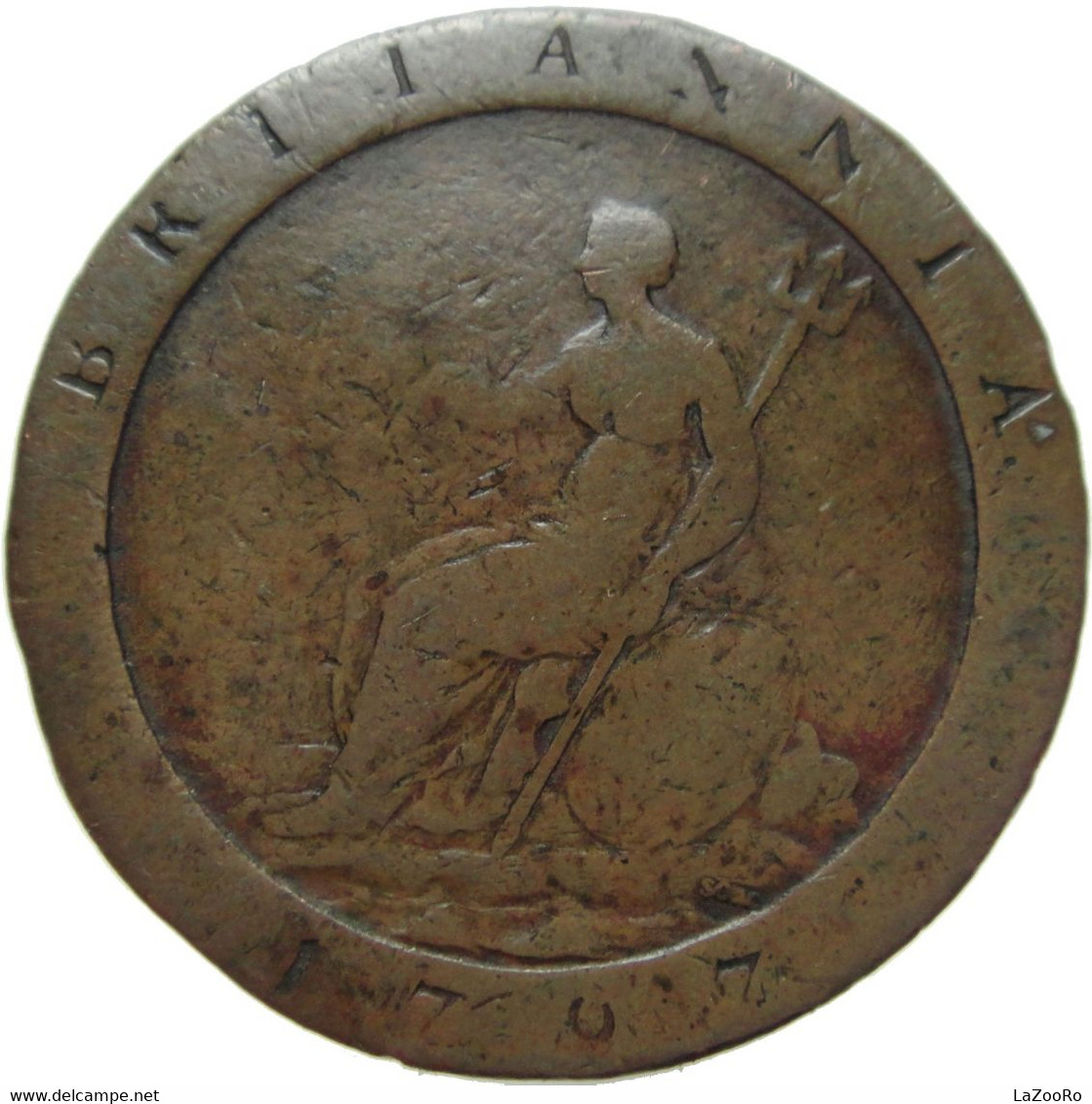 LaZooRo: Great Britain 1 Penny 1797 VG / F - C. 1 Penny