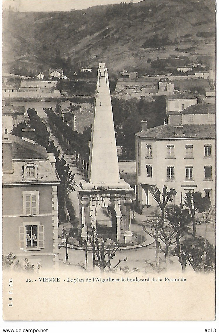 L90B352 - Vienne - 22 Le Plan De L'Aiguille Et Le Boulevard De La Pyramide Carte Précurseur - Vienne