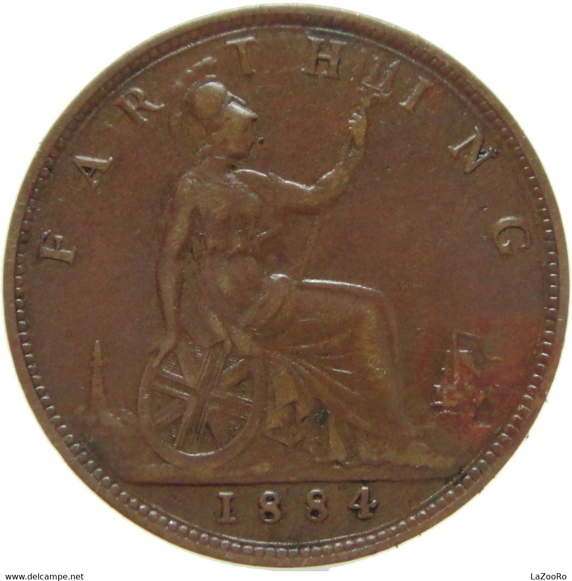 LaZooRo: Great Britain 1 Farthing 1884 XF - B. 1 Farthing