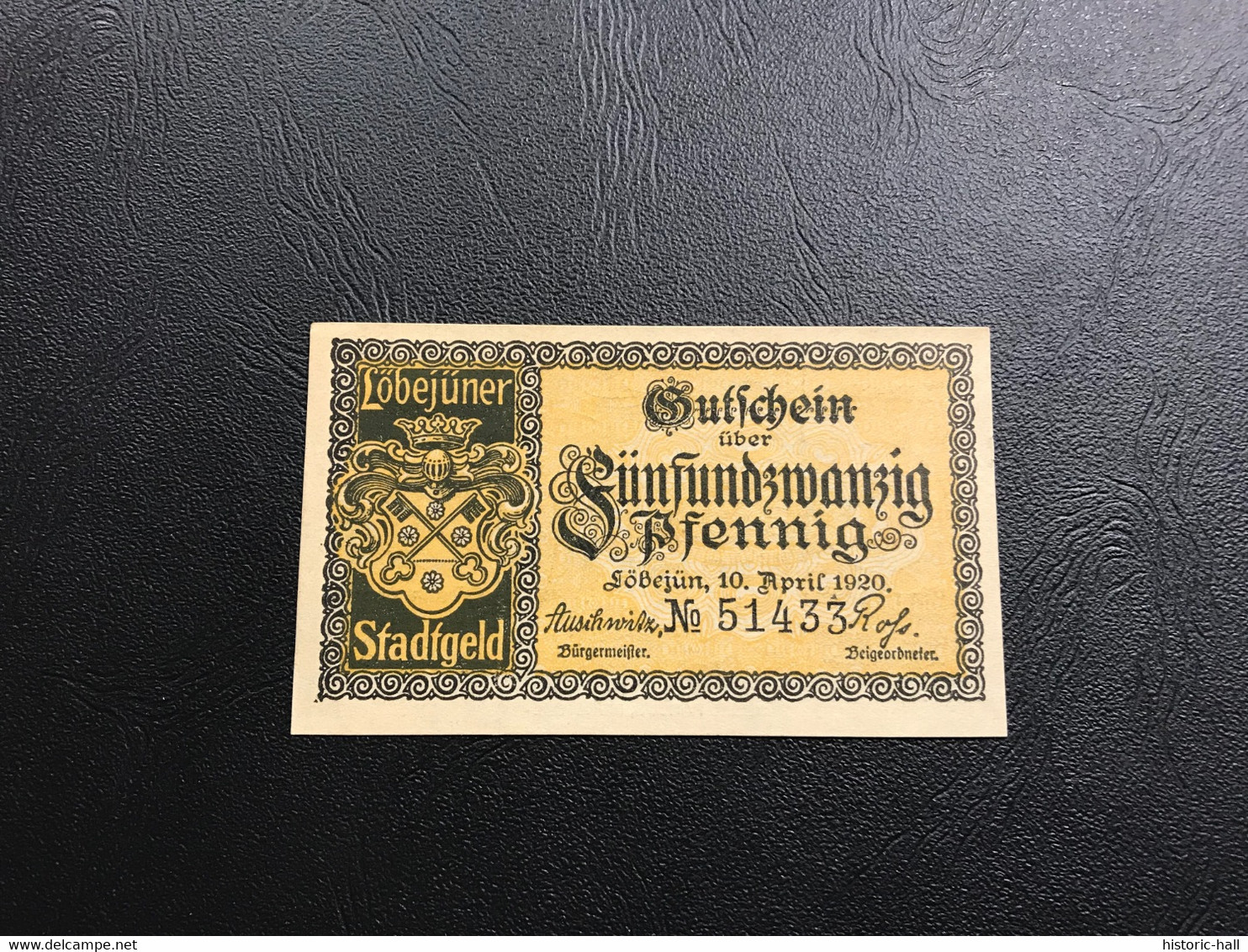 Notgeld - Billet Necéssité Allemagne - 25 Pfennig - Löbejün - 10 Avril 1920 - Zonder Classificatie