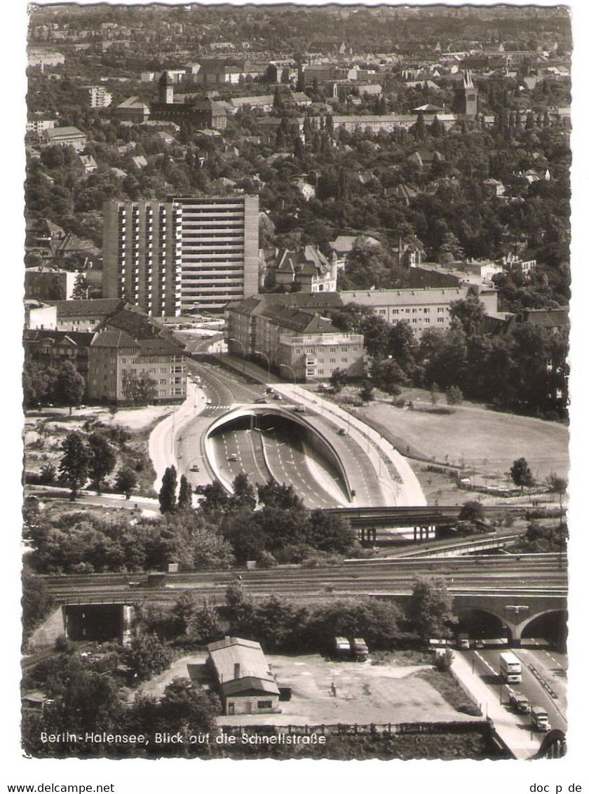 Germany - Berlin - Halensee - Schnellstrasse - Alte Luftaufnahme - Halensee