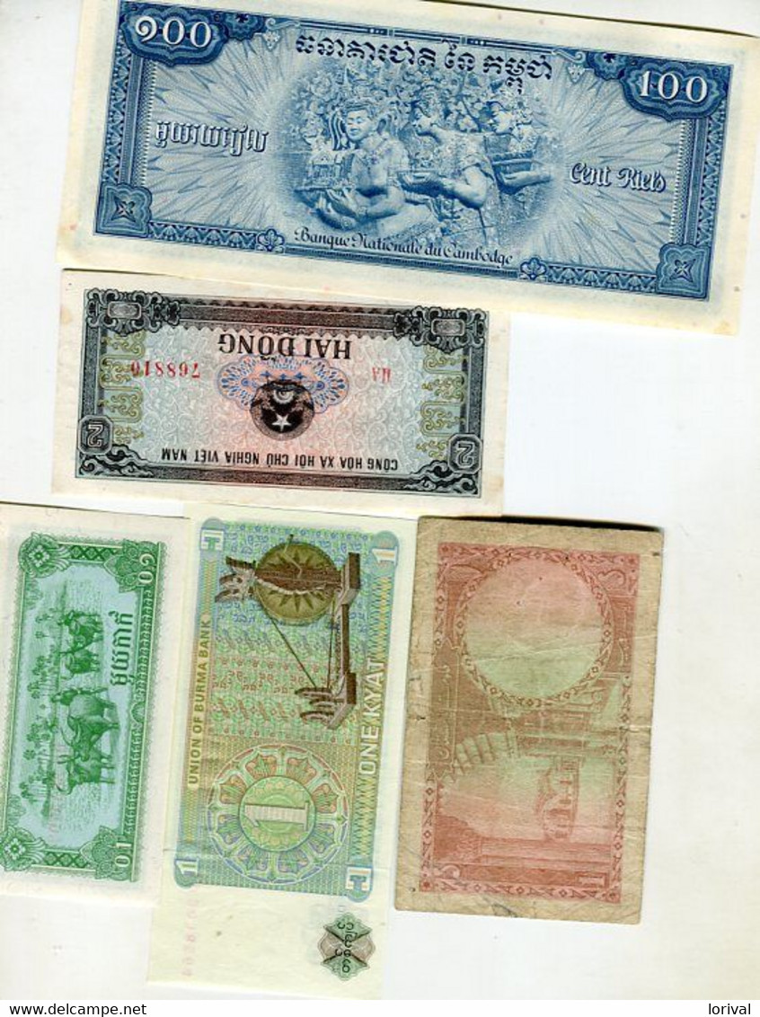 Lots 5 Billets Beaux 5 - Other - Asia