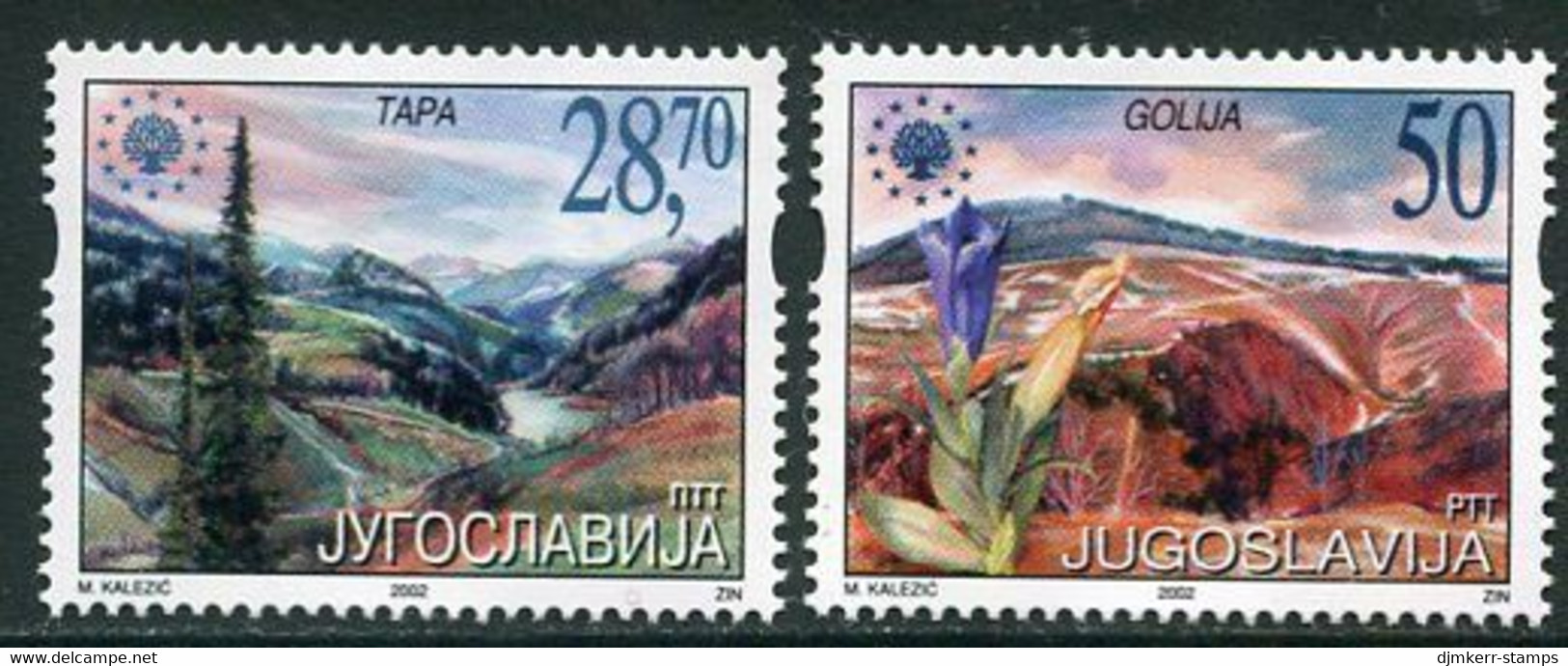 YUGOSLAVIA 2002 Nature Protection MNH / **.  Michel 3081-82 - Unused Stamps