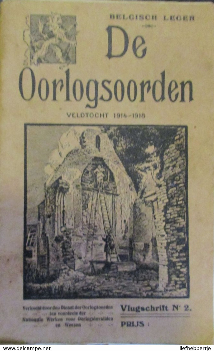 De Oorlogsoorden - 2 - Veldtocht 1914-1918 - Door Belgisch Leger Uitgegeven In 1924 - Weltkrieg 1914-18