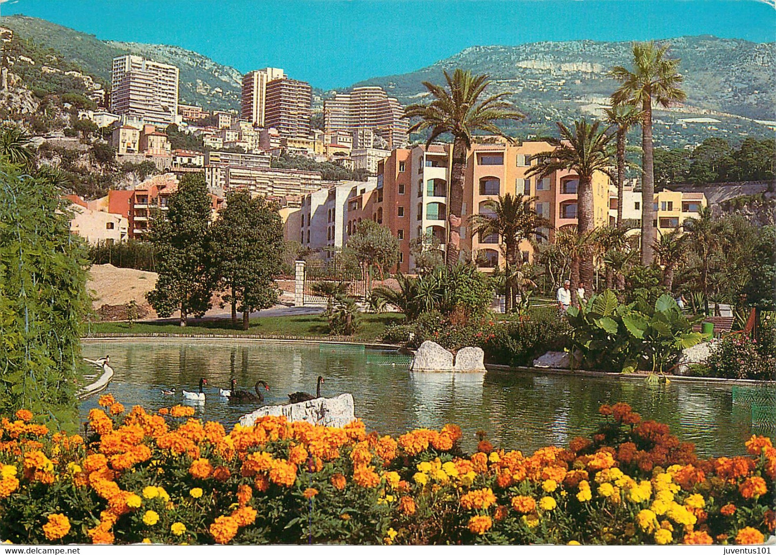 CPSM Monaco-Fontvieille-Le Lac Et Les Jardins        L1123 - Fontvieille