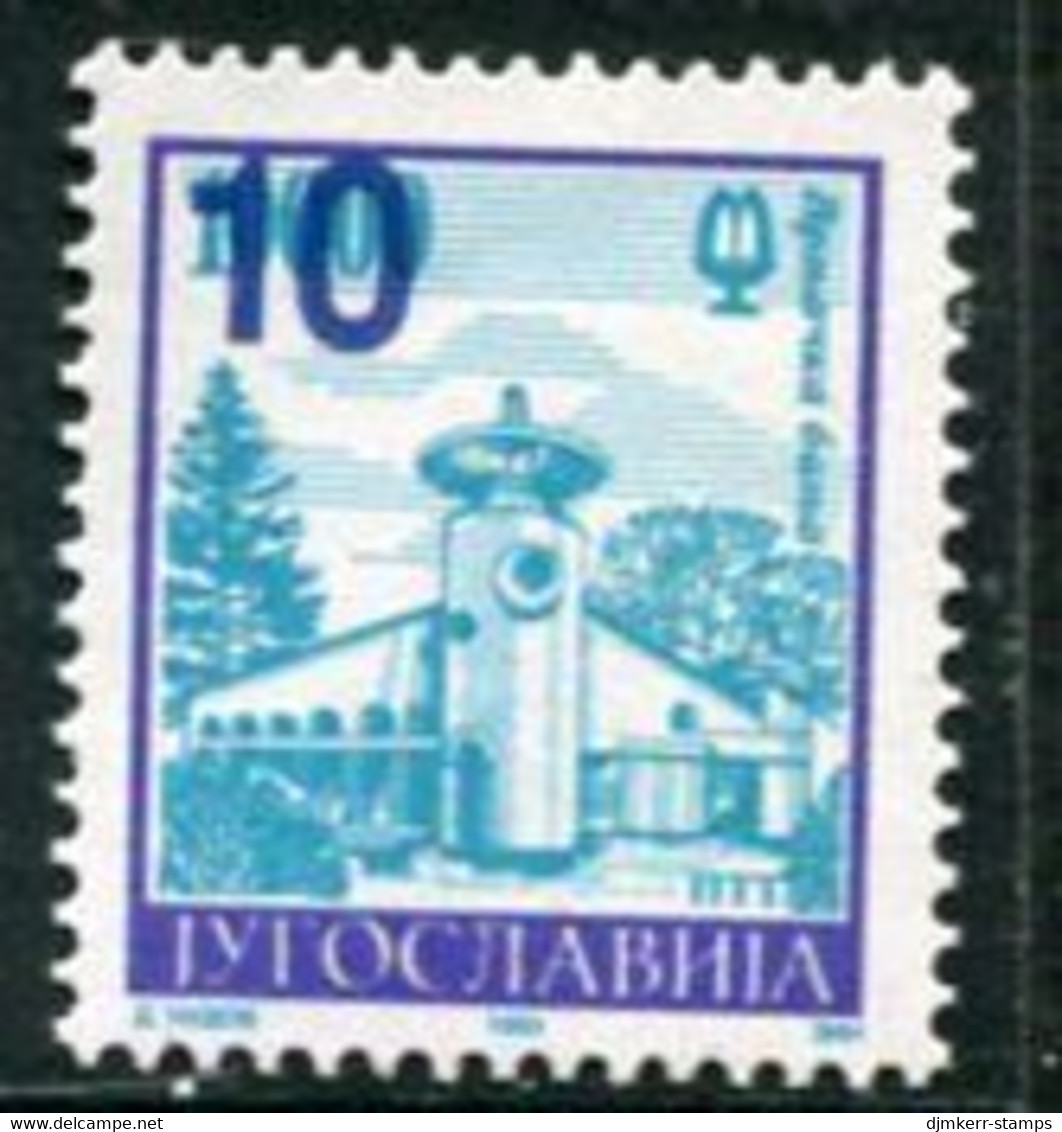 YUGOSLAVIA 2002 Surcharge 10 On 10000 D. MNH / **.  Michel 3097 - Unused Stamps