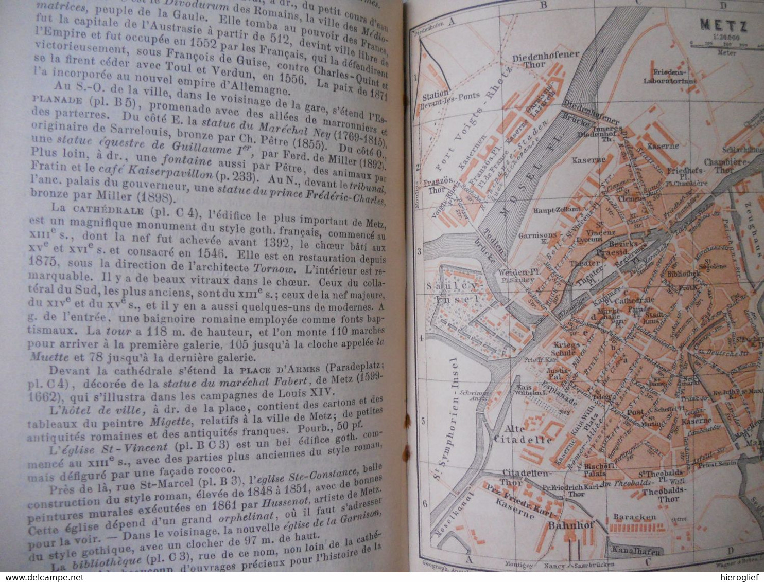 K. BAEDEKER - LES BORDS DU RHIN de nla frontière Suisse à la frontière Hollande - MANUEL DU VOYAGE 43 cartes