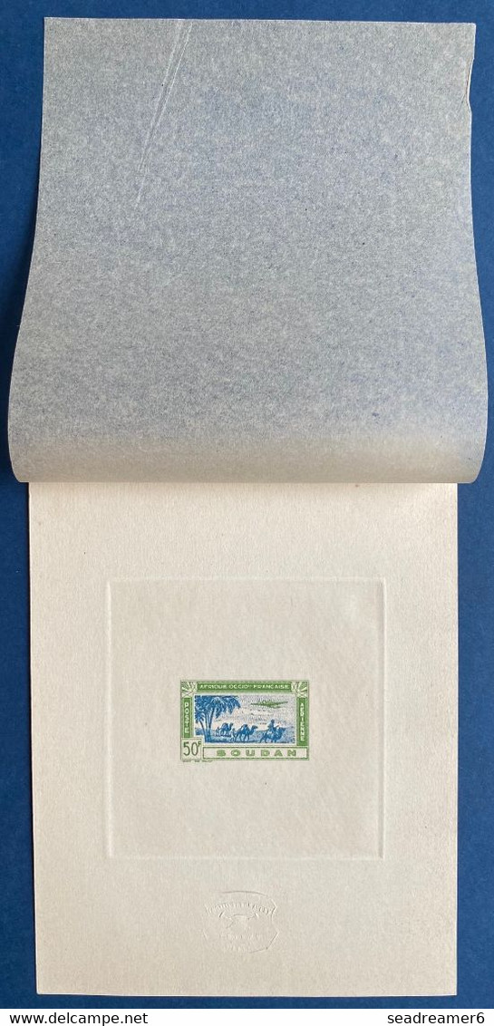 France Colonies Françaises Soudan Poste Aérienne N°17 50 FR épreuve De Luxe Avec Feuille De Protection TTB - Unused Stamps