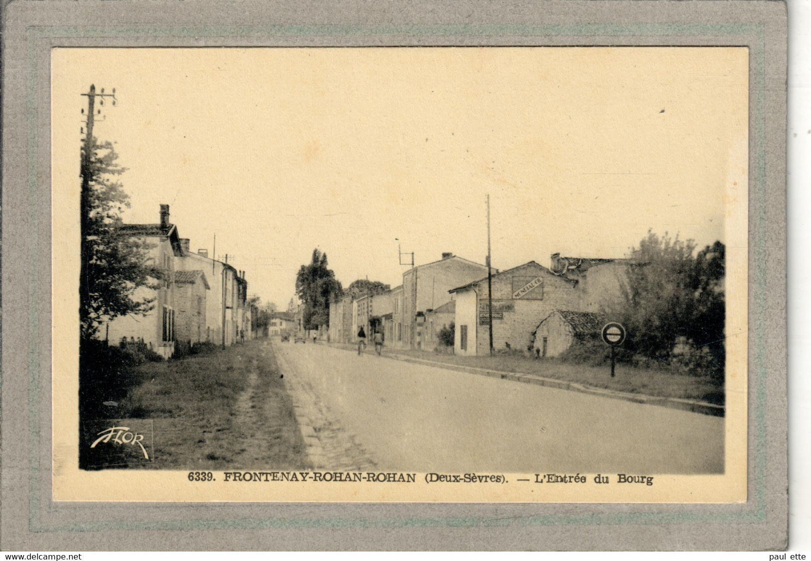 CPA - (79) FRONTENAY-ROHAN-ROHAN - Aspect De L'entrée Du Bourg Dans Les Années 30 - Frontenay-Rohan-Rohan