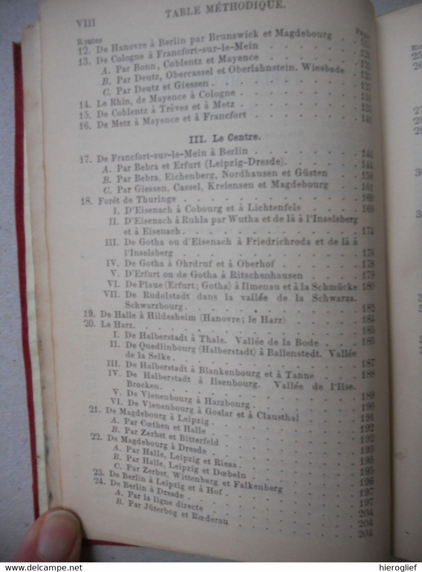 K. BAEDEKER - ALLEMAGNE DU NORD - MANUEL DU VOYAGE 18 Cartes 30 Plans De Villes - 1893 - Viajes