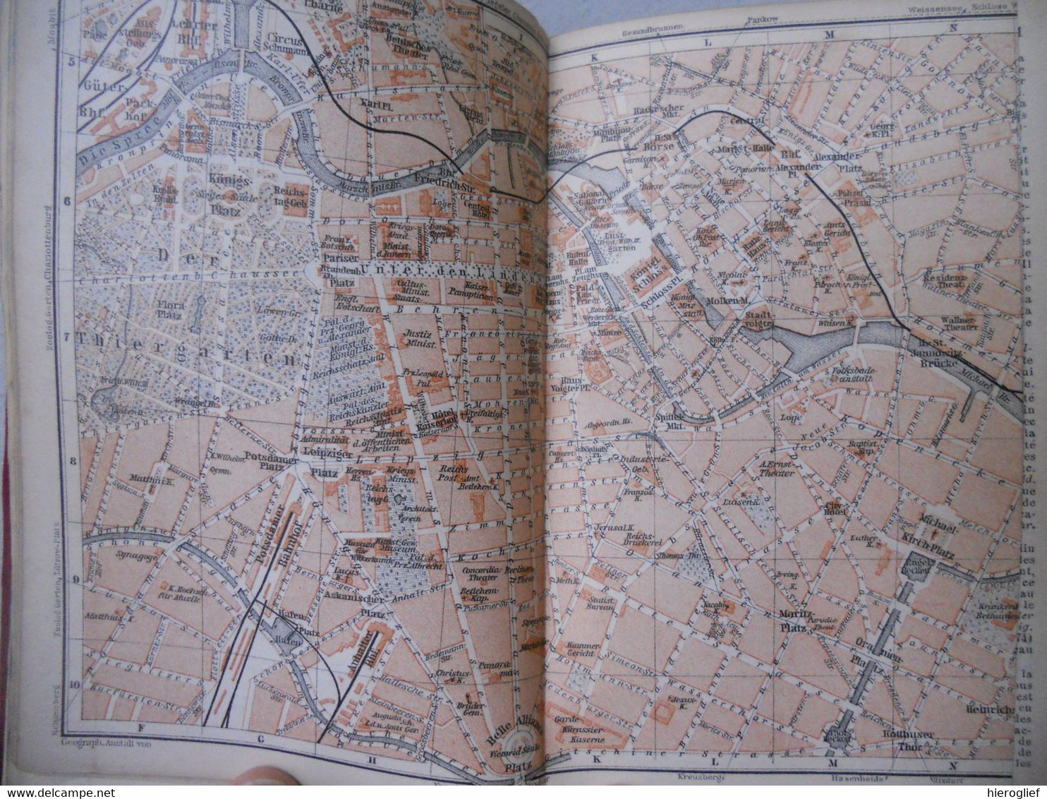 K. BAEDEKER - ALLEMAGNE DU NORD - MANUEL DU VOYAGE 18 cartes 30 plans de villes - 1893