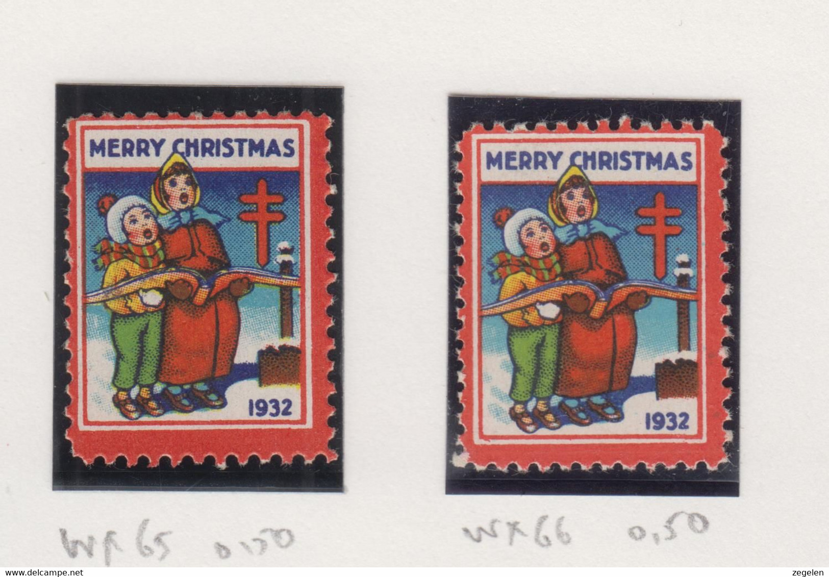 Verenigde Staten Kerstvignet Scott-cat. Jaar 1932 CS26 WX65+66 - Non Classés