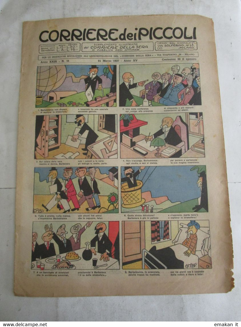 # CORRIERE DEI PICCOLI N 11 - 1937 - DISCRETO - Corriere Dei Piccoli