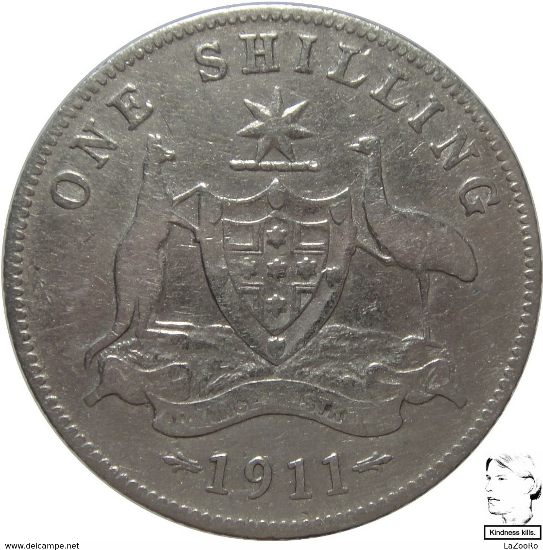 LaZooRo: Australia 1 Shilling 1911 VF - Silver - Shilling