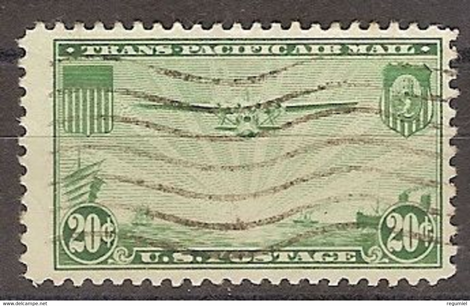 Estados Unidos Aereo U 022 (o) Usado. 1937 - 1a. 1918-1940 Used