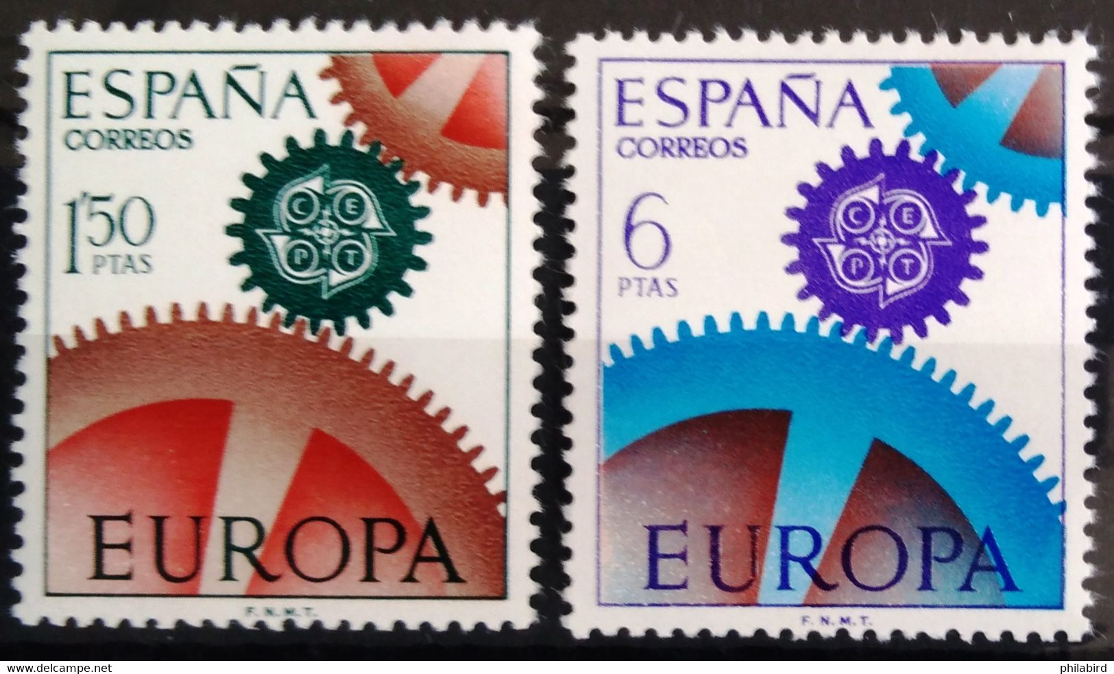 EUROPA 1967 - ESPAGNE                    N° 1448/1449                        NEUF** - 1967