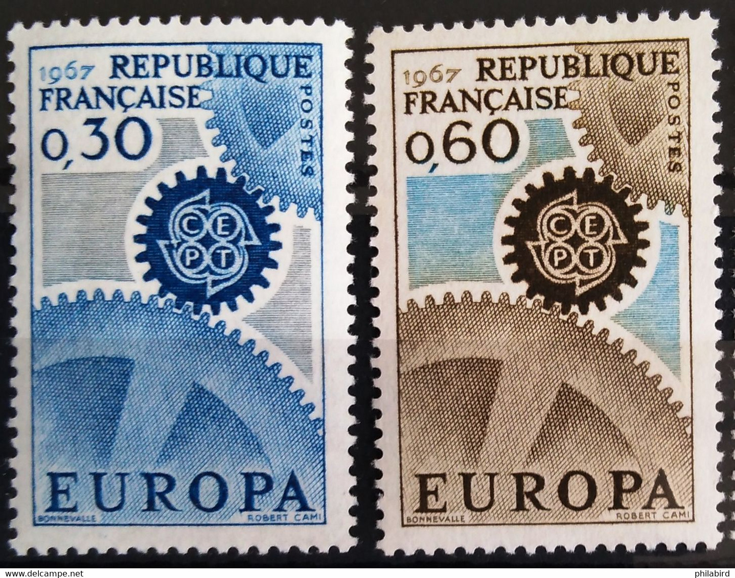 EUROPA 1967 - FRANCE                    N° 1521/1522                        NEUF** - 1967